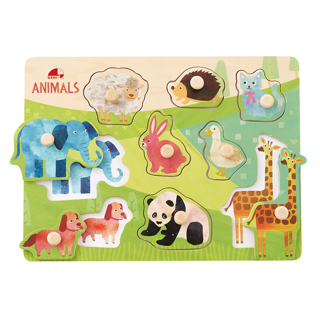 Cho thuê Bảng ghép con thú bằng gỗ