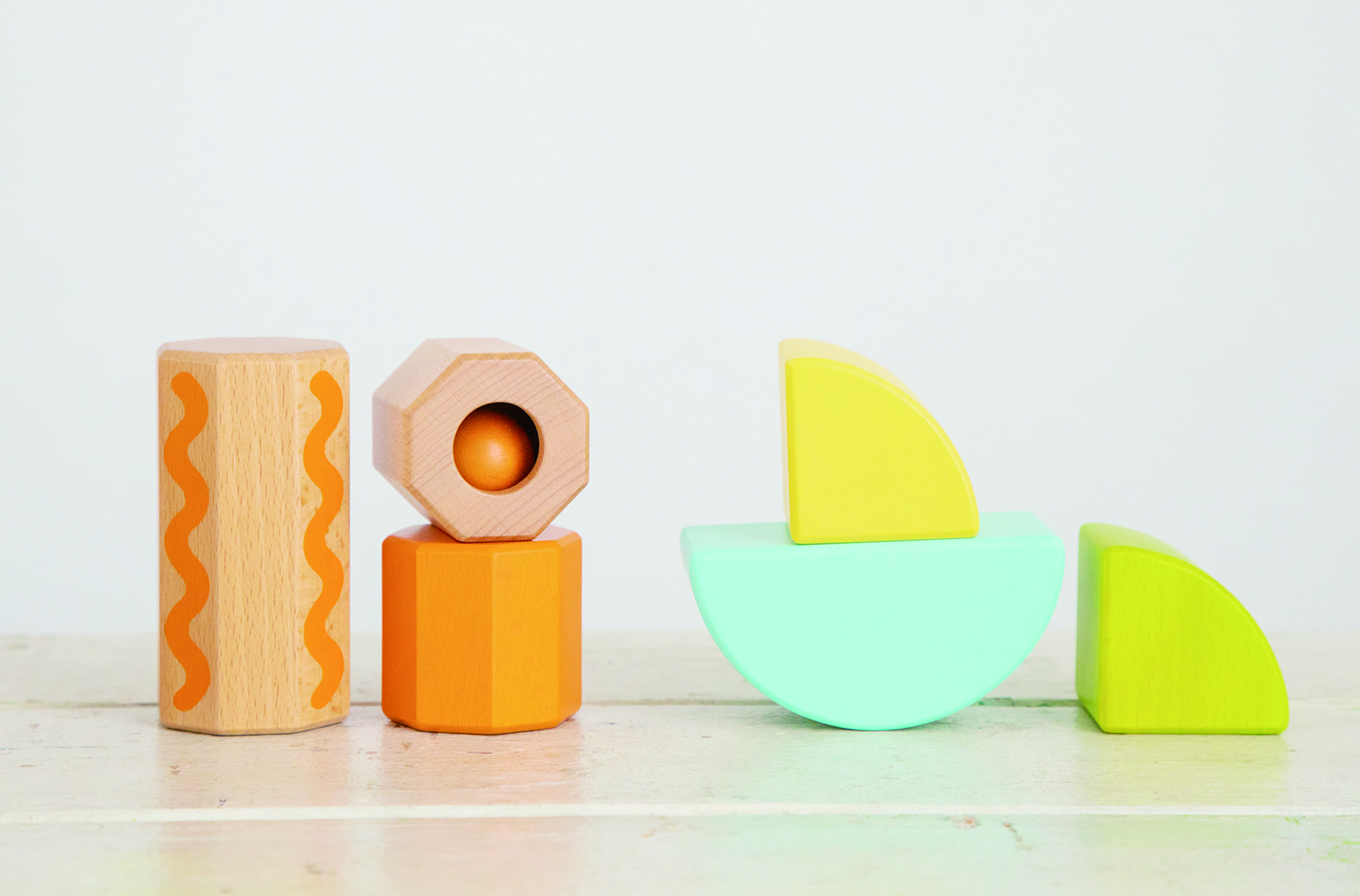 Hình khối bằng gỗ có âm thanh - bộ lớn