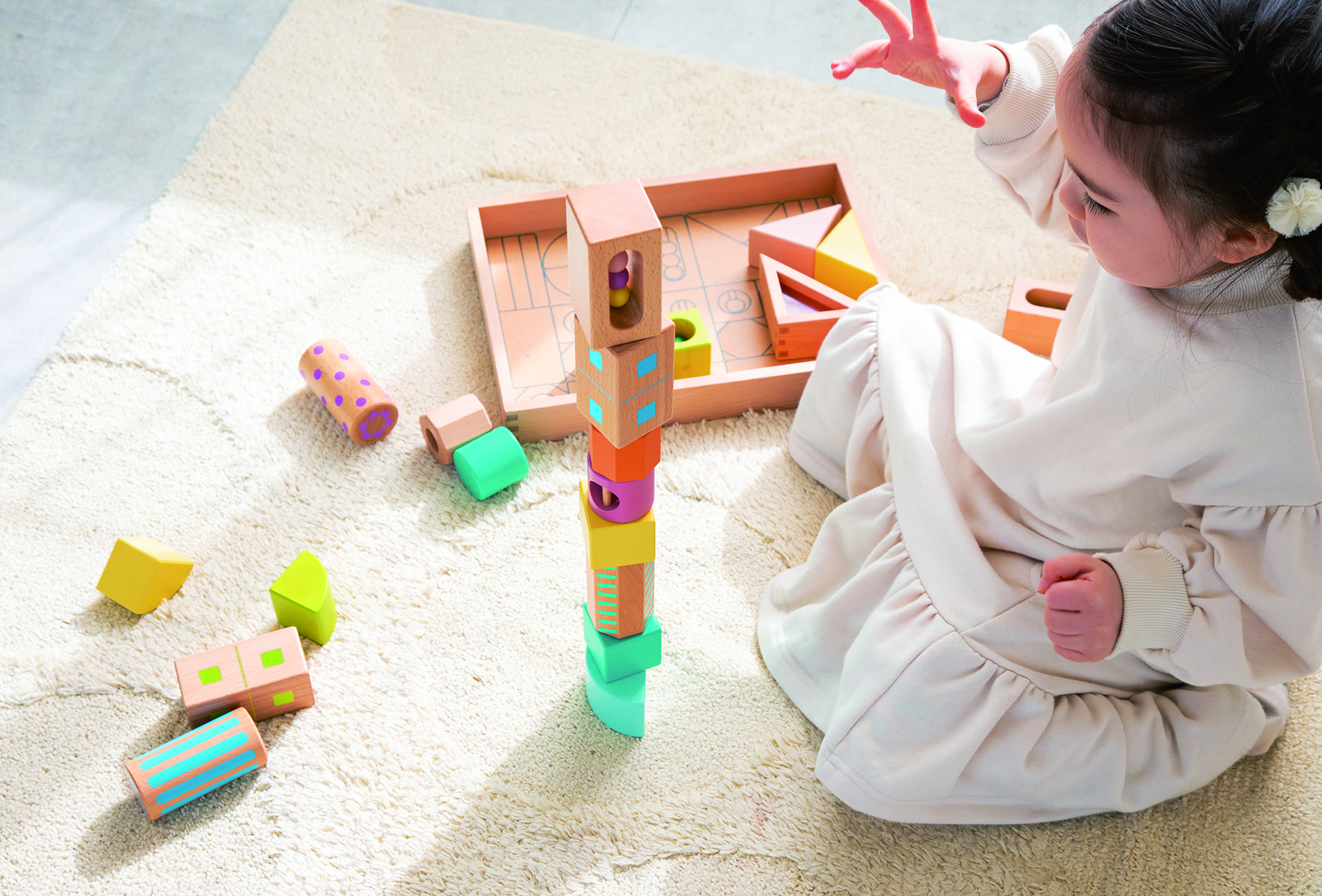 Hình khối bằng gỗ có âm thanh - bộ lớn