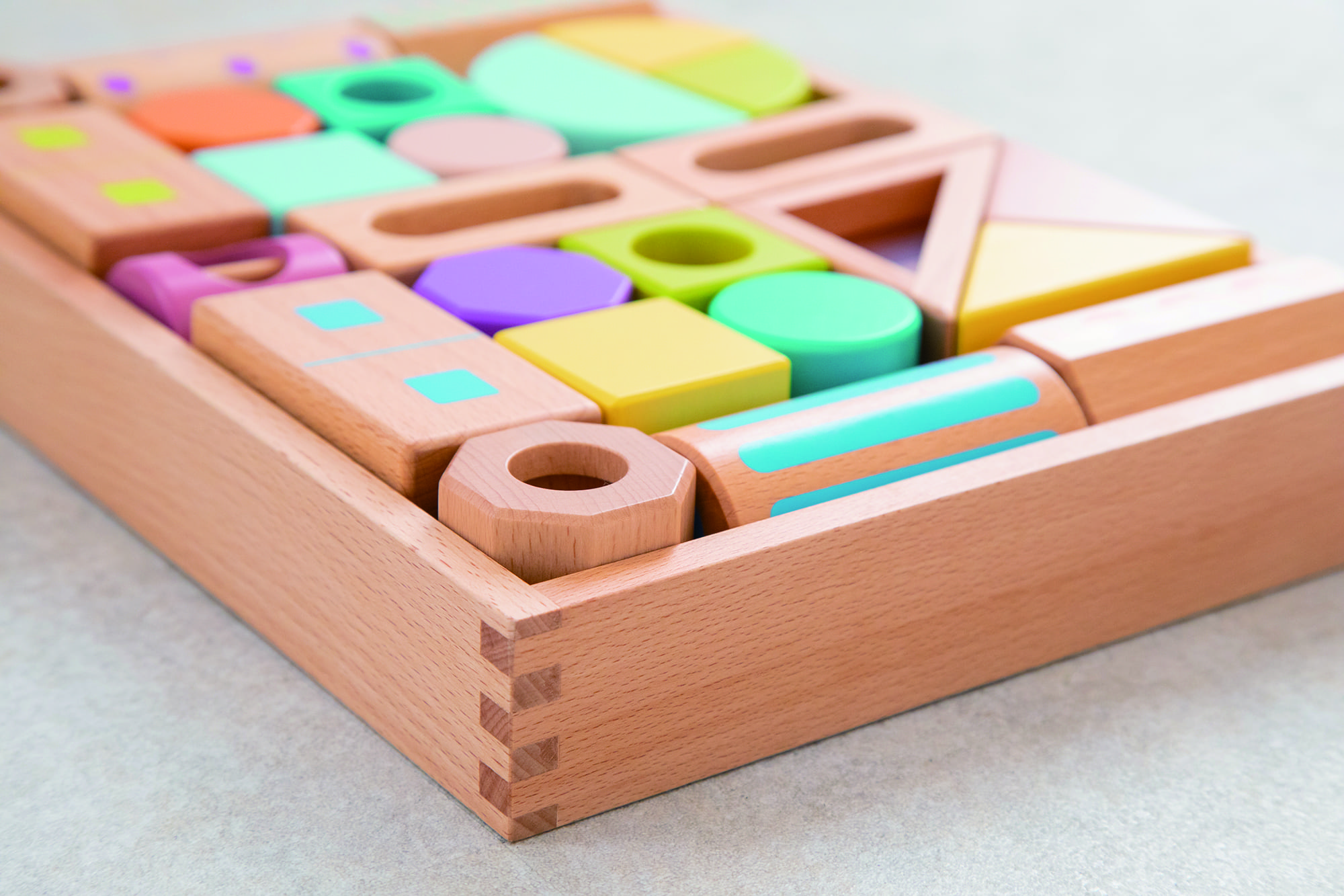 Hình khối bằng gỗ có âm thanh - bộ lớn