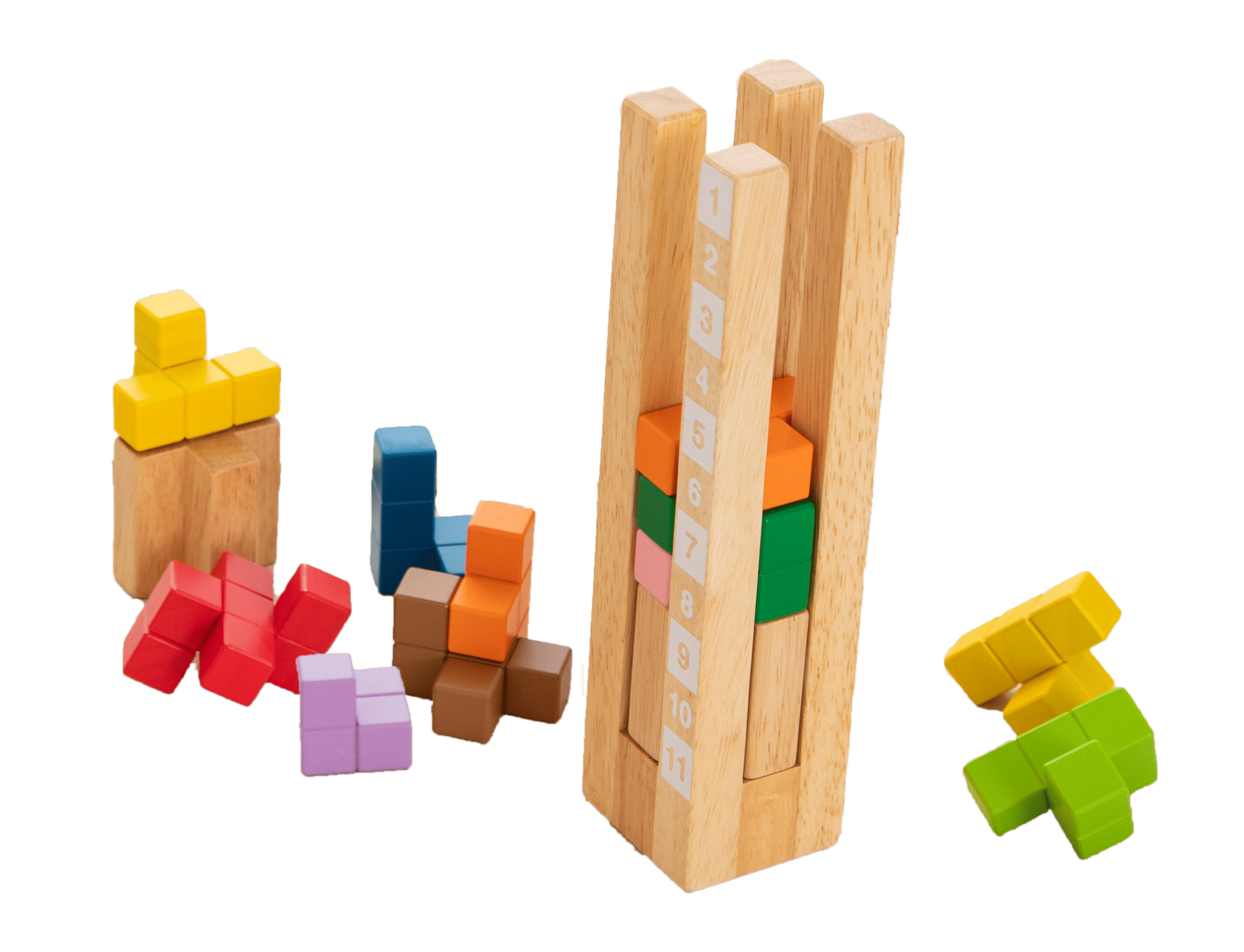 Bộ xếp hình tháp khối gỗ - Packer Stacker