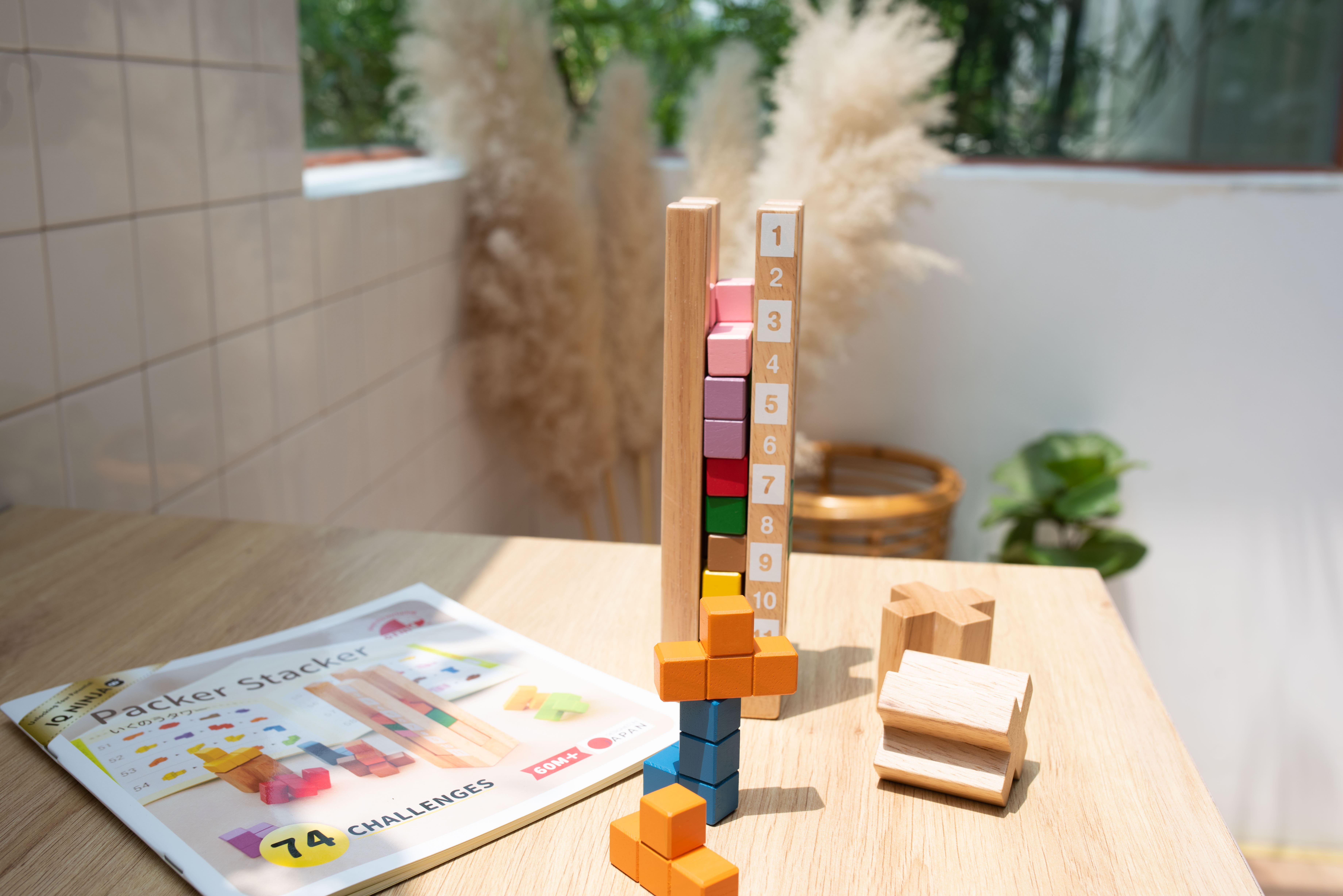 Bộ xếp hình tháp khối gỗ - Packer Stacker