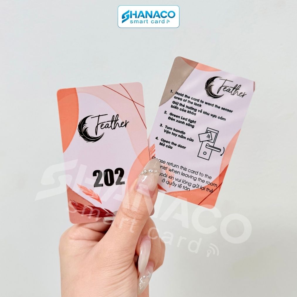 Thẻ từ khách sạn in logo