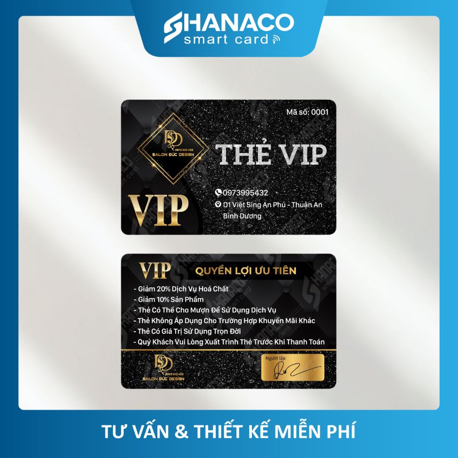 Thẻ Khách Hàng Spa Bền Đẹp