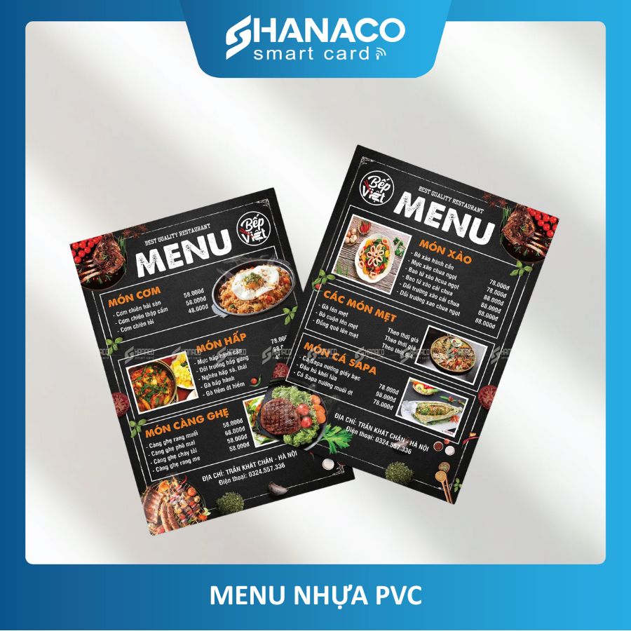 Menu Nhà Hàng Quán Ăn