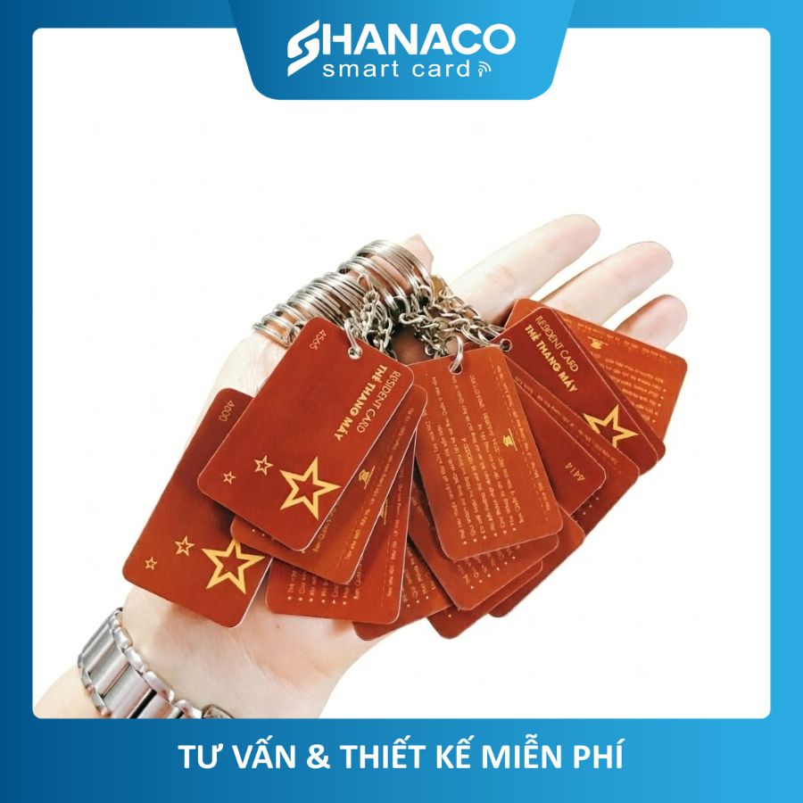 Thẻ Móc Khóa Nhựa PVC 3*5cm