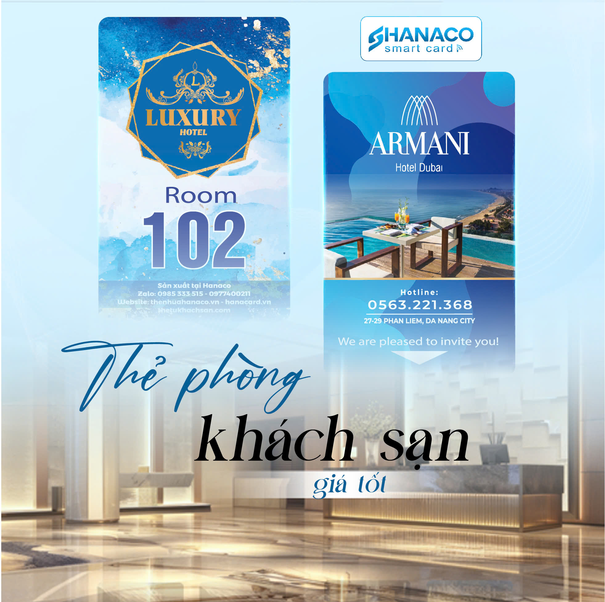 Thẻ Phòng Khách Sạn Hanaco