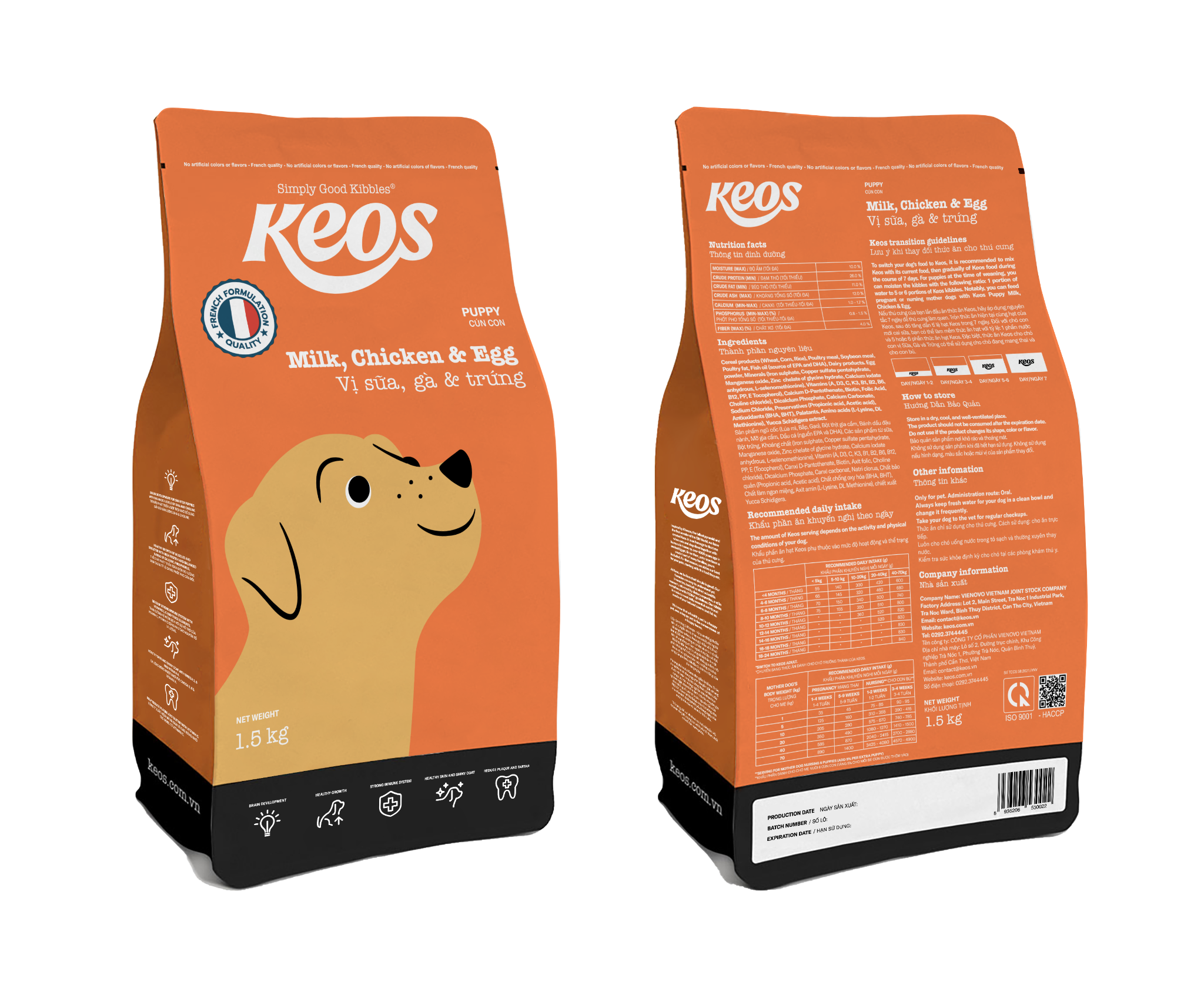 hạt chó con keo puppy