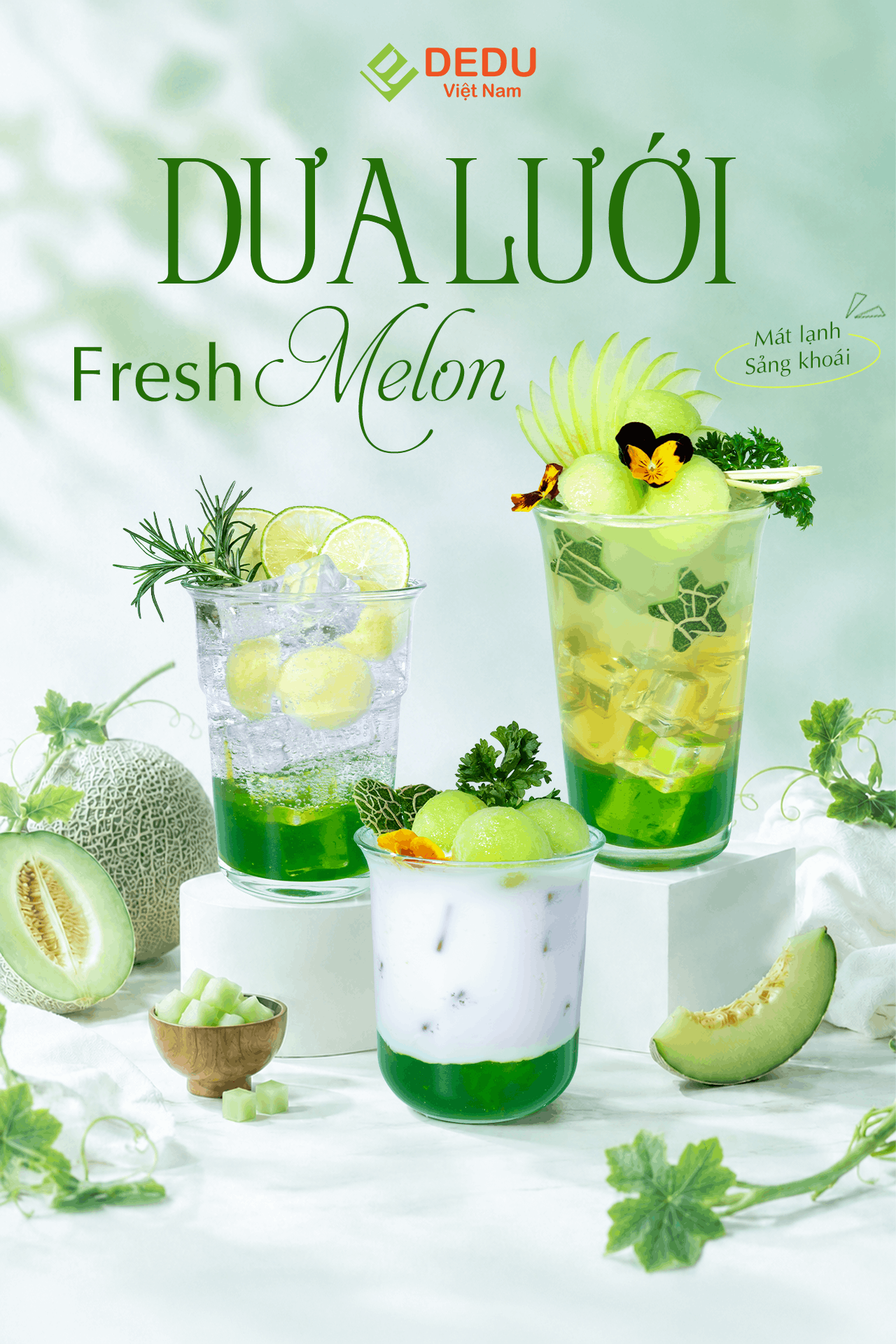 ĐÓN ĐẦU XU HƯỚNG HÈ VỚI HƯƠNG VỊ DƯA LƯỚI