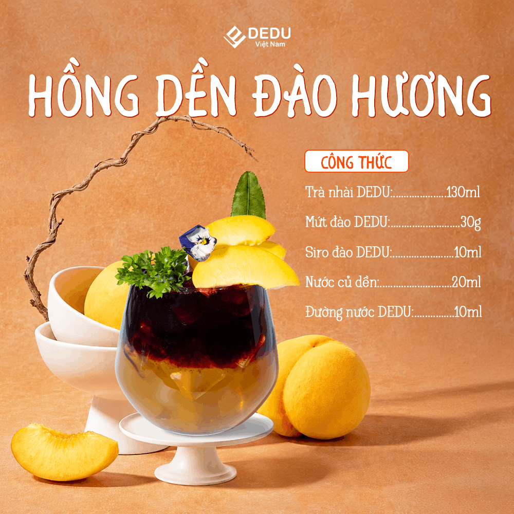 MỨT ĐÀO DEDU - HỒNG DỀN ĐÀO HƯƠNG