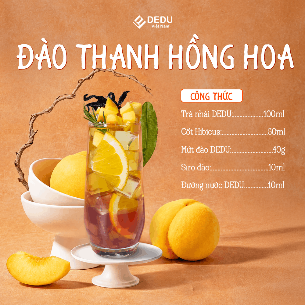 MỨT ĐÀO DEDU - ĐÀO THANH HỒNG HƯƠNG