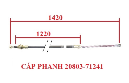 CÁP PHANH TAY TRÁI TCM 20803-71241
