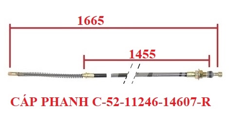 CÁP PHANH TAY TCM C-52-11246-14607-R