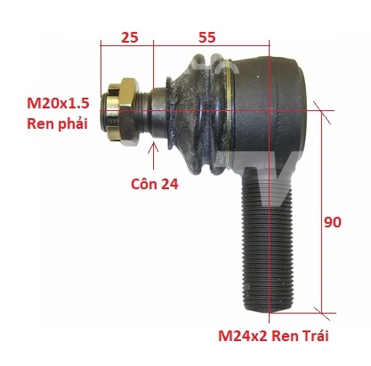 ROTUYN LÁI TCM (M24x24, LH) 224W4-32341