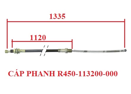 CÁP PHANH TRÁI (L1335/1120; G-K)  R450-113200-000