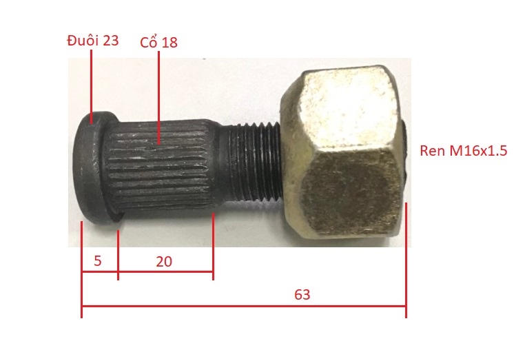 BULONG TẮC KÊ (L63, cổ 18)  43824-30510-71