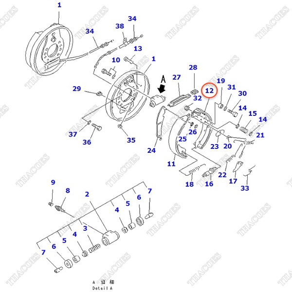 Guốc phanh 3EB-30-31471; 3EB-30-31470; 3EB-30-31270 (WC)