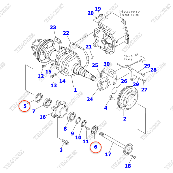 Bộ phớt moay ơ 3EB-21-05060 (K1)