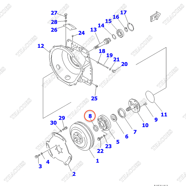 Phớt dầu 3EB-13-22422; DC8104209010