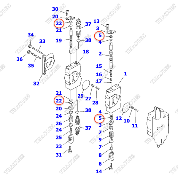 Phớt bụi KB21011-32801; 54060-16150; 30A-61-11160