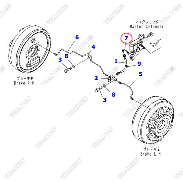 Ống ti ô dầu phanh 3EB-38-41150