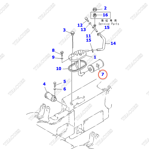 Lọc dầu thủy lực hồi 3EB-66-11711