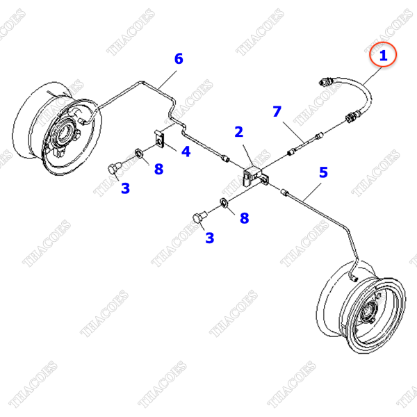 Ống dầu phanh chính 3EB-38-41110