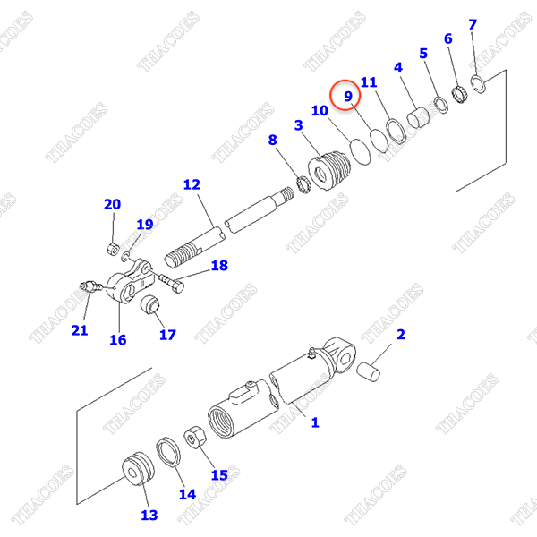 Vòng đệm oring 4610-64-1180 (K19A) (SN: 522510-UP)