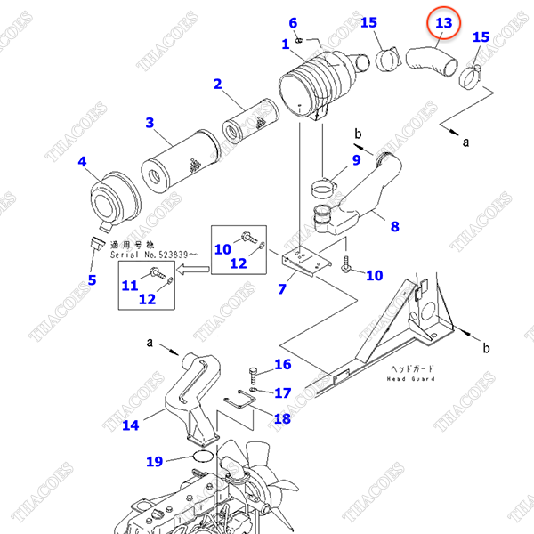 Ống nạp gió 3EB-02-34610