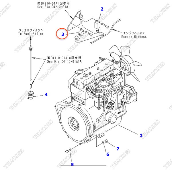 Rơ le phụ, bugi sấy YM11965-077910; YM11965-077911; 3EB-02-31150