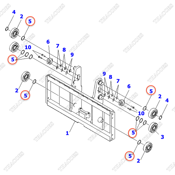 Căn đệm vòng bi 3EB-71-00060 (3T2L)