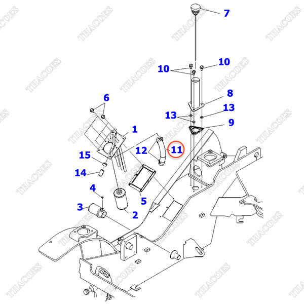 Ống dầu thủy lực 3EB-66-53830
