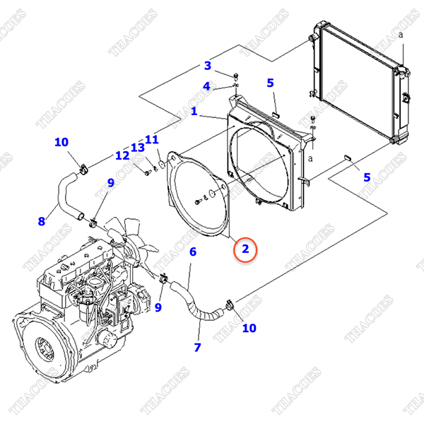 Vòng đệm hướng gió 3EB-04-51190