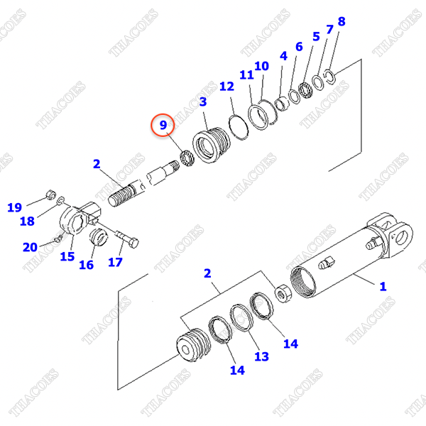 Phớt bụi 3EB-64-44340 (K21)