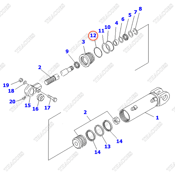 Vòng đệm oring 07000-12070; 07000-02070 (K20)