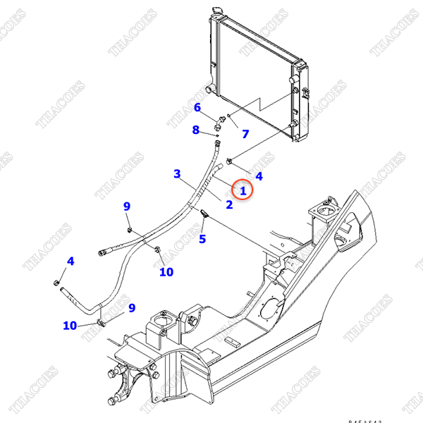 Ống làm mát dầu 3EB-04-68140