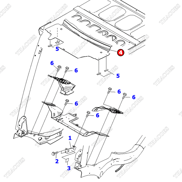 Tấm thép lót sàn 3EB-50-51611XC; 3EB-50-51611YY (AT)