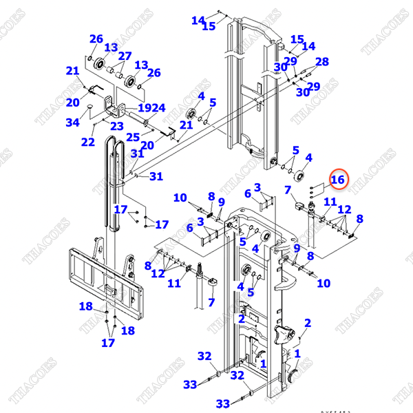 Căn đệm 3EB-71-00070 (3T2L)