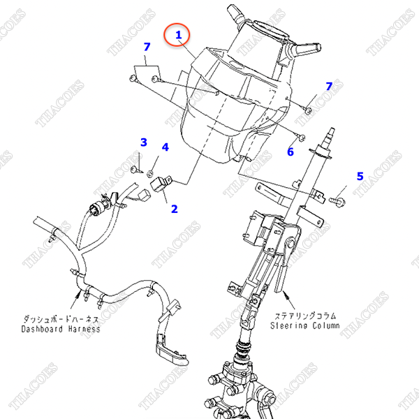 Cụm màn hình hiển thị 37C-1CP-5651 (MT, có báo góc lái)