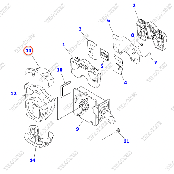 Vỏ ốp 3EB-55-53110; YZ769166-060