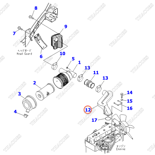 Ống cấp gió 3EB-02-44620