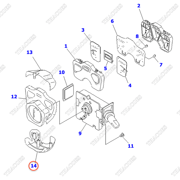 Vỏ ốp 3EB-55-53120; YZ769100-883