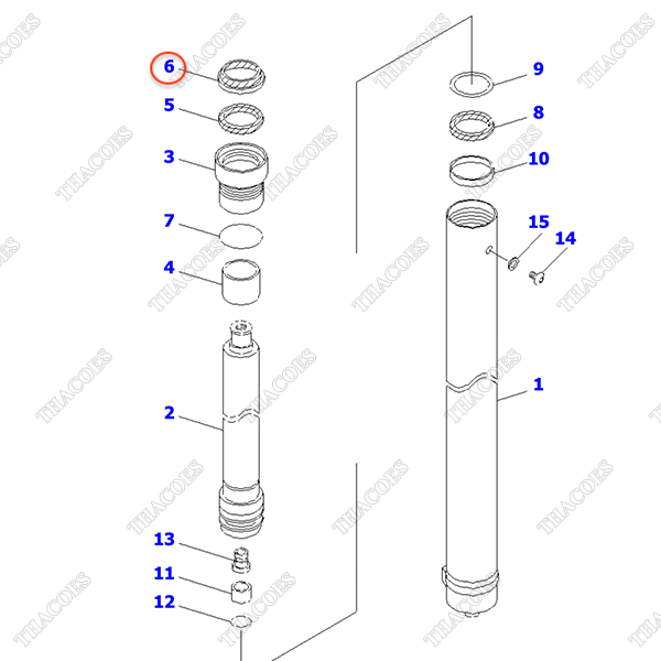 Phớt bụi 34B-63-26150 (K22) (cao 3-3.7m, khung 2T2L)