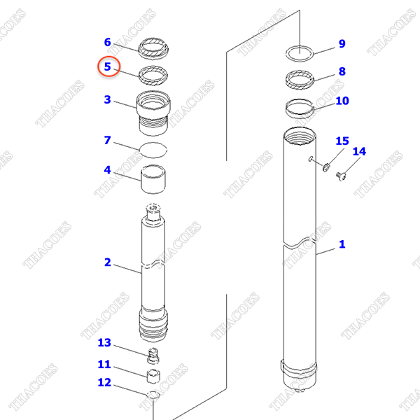 Phớt cổ 34B-64-12151 (K23) (cao 4-5m, khung 2T2L)