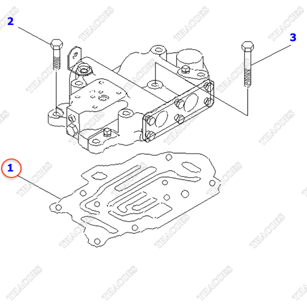 (Bộ K6) Bộ gioăng phớt hộp số 3EB-15-05502; 3EB-15-05504; 3EB-15-05500 (K6)