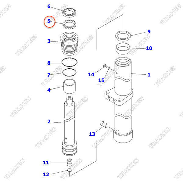 Phớt cổ 30B-63-11340; KB30-191-55050 (K29) (3T2L)