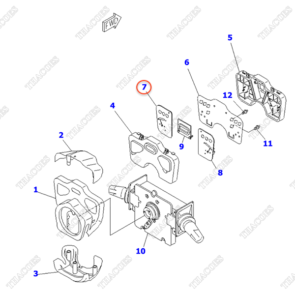 Đồng hồ báo nhiên liệu YZ54522-051; YZ54522-050