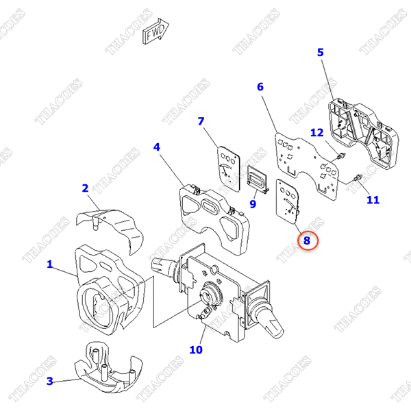 Đồng hồ báo nước YZ52622-111