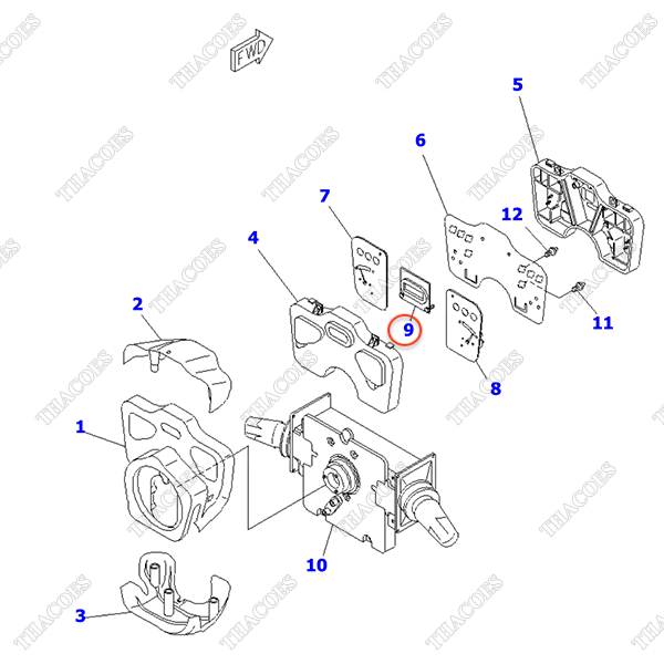 Đồng hồ báo giờ hoạt động YZ7G9K50000