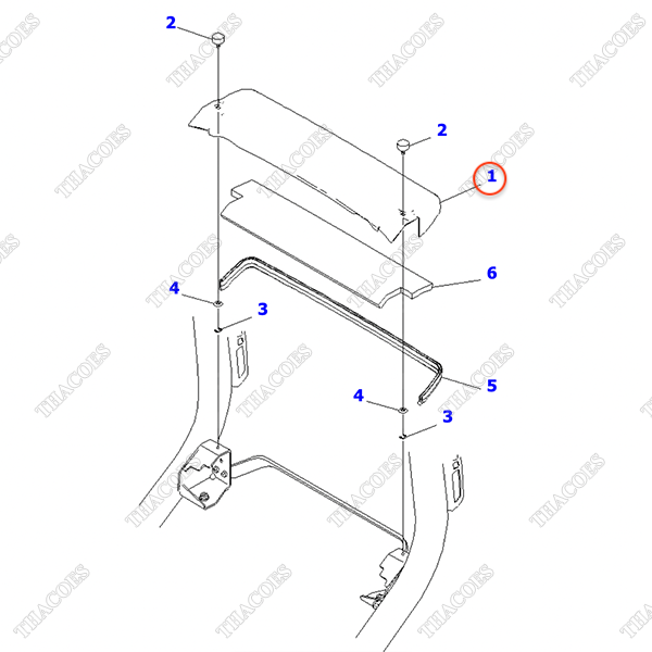 Nắp đậy két làm mát 3EB-50-47411XC